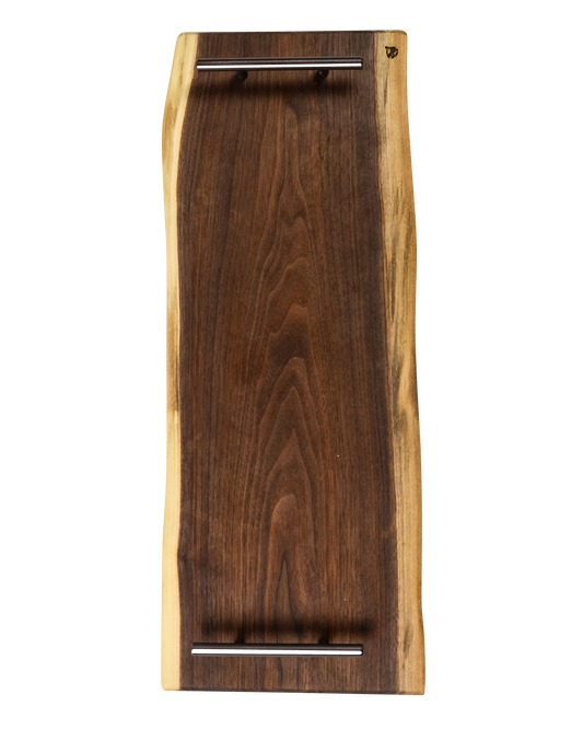 These Walnut Live Edge Serving Trays are the perfect choice when serving your favorite charcuterie on a beautiful wood tray. Each piece is unique, showing the grain patterns to create true art straight from nature.